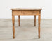 Country English Provincial Oak Pine Farmhouse Dining Table