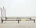Pair of French Neoclassical Iron Lattice Twin Bed Frames
