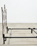 Pair of French Neoclassical Iron Lattice Twin Bed Frames