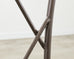 Pair of French Neoclassical Iron Lattice Twin Bed Frames