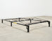 Pair of French Neoclassical Iron Lattice Twin Bed Frames
