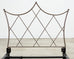 Pair of French Neoclassical Iron Lattice Twin Bed Frames