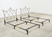 Pair of French Neoclassical Iron Lattice Twin Bed Frames