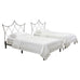 Pair of French Neoclassical Iron Lattice Twin Bed Frames