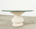 Neoclassical Style Marble and Stone Center Garden Table