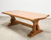 Country French Provincial Oak Farmhouse Trestle Dining Table 8 Ft