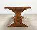 Country French Provincial Oak Farmhouse Trestle Dining Table 8 Ft