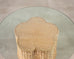 Michael Taylor Attributed Scalloped Rattan Wicker Dining Table