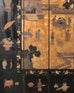 Chinese Export Eight-Panel Coromandel Screen Gilt Pavilion 10 Ft