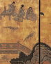 Chinese Export Eight-Panel Coromandel Screen Gilt Pavilion 10 Ft
