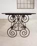 Italian Scrolled Iron Patio Garden Dining Table