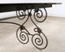 Italian Scrolled Iron Patio Garden Dining Table