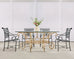 20th Century Italian Regency Wrought Iron Garden Dining Table