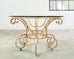 20th Century Italian Regency Wrought Iron Garden Dining Table