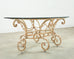 20th Century Italian Regency Wrought Iron Garden Dining Table