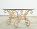 20th Century Italian Regency Wrought Iron Garden Dining Table
