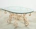 20th Century Italian Regency Wrought Iron Garden Dining Table