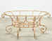 20th Century Italian Regency Wrought Iron Garden Dining Table