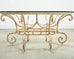 20th Century Italian Regency Wrought Iron Garden Dining Table