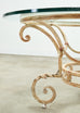 20th Century Italian Regency Wrought Iron Garden Dining Table