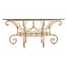 20th Century Italian Regency Wrought Iron Garden Dining Table