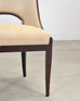 Set of Ten French Art Deco Style Gondola Leather Dining Chairs