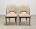 Set of Ten French Art Deco Style Gondola Leather Dining Chairs