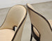 Set of Ten French Art Deco Style Gondola Leather Dining Chairs