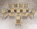 Set of Ten Minton-Spidell Country French Painted Dining Chairs