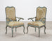 Set of Ten Minton-Spidell Country French Painted Dining Chairs