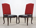 Set of Ten Ralph Lauren Noble Estate Leather Dining Chairs