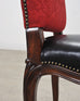 Set of Ten Ralph Lauren Noble Estate Leather Dining Chairs