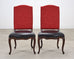 Set of Ten Ralph Lauren Noble Estate Leather Dining Chairs