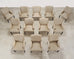 Set of Twelve A. Rudin No. 442 Upholstered Dining Armchairs