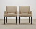 Set of Twelve A. Rudin No. 442 Upholstered Dining Armchairs