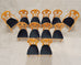 Set of Twelve Viennese Biedermeier Style Burlwood Dining Chairs