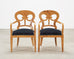 Set of Twelve Viennese Biedermeier Style Burlwood Dining Chairs