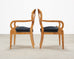Set of Twelve Viennese Biedermeier Style Burlwood Dining Chairs