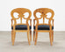 Set of Twelve Viennese Biedermeier Style Burlwood Dining Chairs