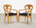 Set of Twelve Viennese Biedermeier Style Burlwood Dining Chairs