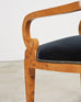 Set of Twelve Viennese Biedermeier Style Burlwood Dining Chairs
