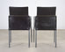 Set of Twelve Karl Friedrich Forster Texas Leather Dining Armchairs