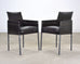 Set of Twelve Karl Friedrich Forster Texas Leather Dining Armchairs