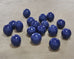 Set of Blue Glazed Ceramic Garden Egg Sculptures after Jun Kaneko