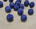 Set of Blue Glazed Ceramic Garden Egg Sculptures after Jun Kaneko