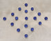 Set of Blue Glazed Ceramic Garden Egg Sculptures after Jun Kaneko