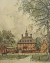 Set of 3 Josef Eidenberger Williamsburg Architectural Etchings 1977