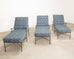 Set of Three Mario Papperzini Style Wrought Iron Chaise Longues