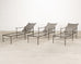 Set of Three Mario Papperzini Style Wrought Iron Chaise Longues