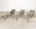 Set of Three Mario Papperzini Style Wrought Iron Chaise Longues